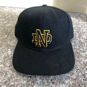 Notre Dame Hat Baseball Cap Fitted 7 1/2 New Era Blue Vintage NCAA College